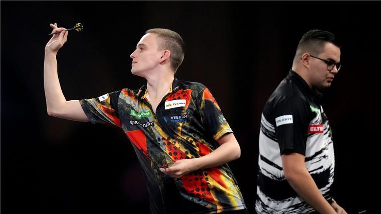 Deutsche Darts-Hoffnung zwischen Playstation und Einstein Ricardo Pietreczko überraschte gegen Geheimfavorit Gian van Veen.