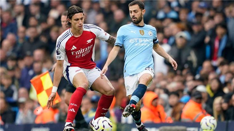 Man City mit spätem 2:2 gegen Arsenal - Remis für Hürzeler Riccardo Calafiori traf bei seinem Startelf-Debüt für Arsenal.