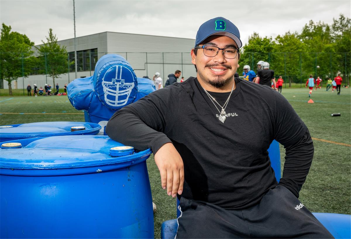Footballer RJ Yang hofft auf ersten Sieg mit den Seahawks RJ Yang ist neu bei den Bremerhaven Seahawks.