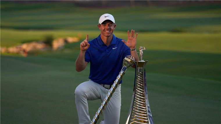 Gerührter Golfstar McIlroy holt sechsten Gesamtsieg Rory McIlroy hat zum sechsten Mal die Gesamtwertung der DP World Tour gewonnen.
