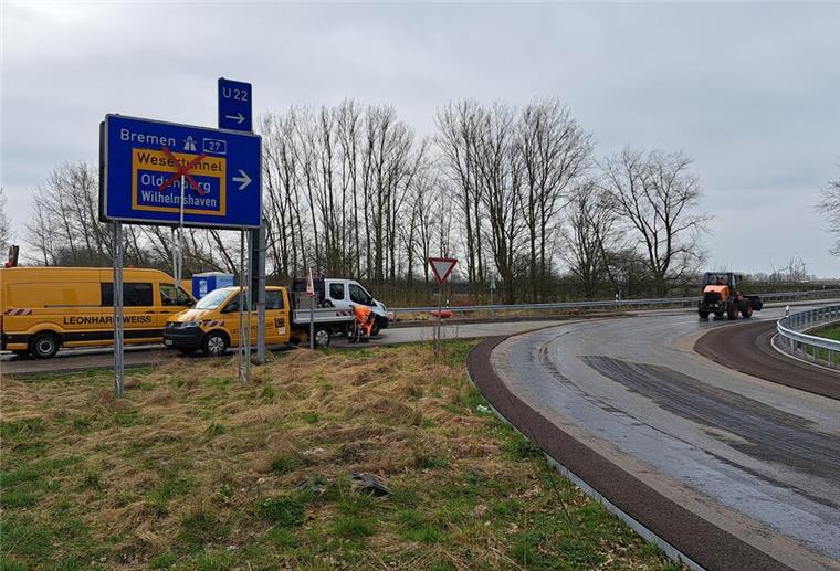 Rund zwei Jahre lang kam es an der Anschlussstelle Bremerhaven-Süd zu Bauarbeiten und Sperrungen. 