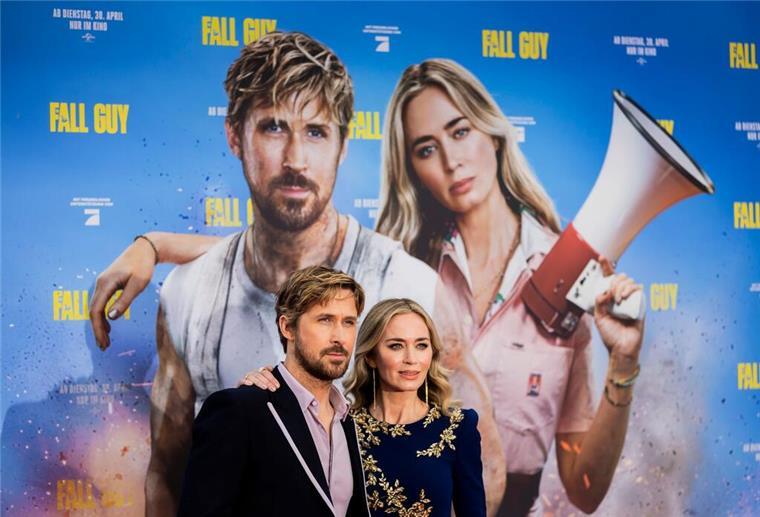 „The Fall Guy“: Emily Blunt und Ryan Gosling in Berlin Ryan Gosling und Emily Blunt bei der Premiere des Films „The Fall Guy“.