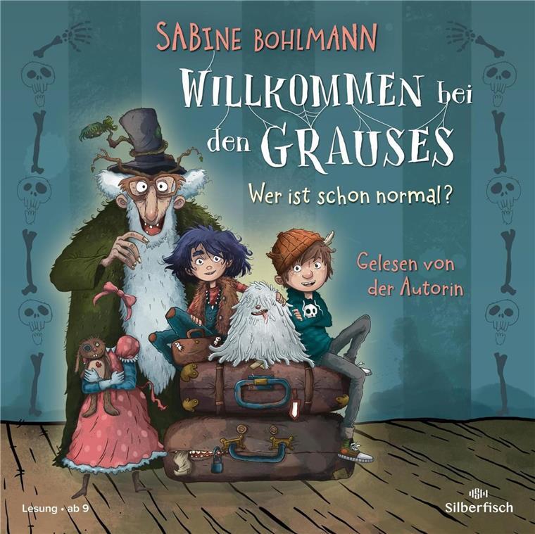 Sabine Bohlmann: Willkommen bei den Grauses: Wer ist schon normal? Silberfisch, ab 9 Jahren, 2 CDs, ca. 2,5 Stunden, 13 Euro. Buchvorlage: Planet!