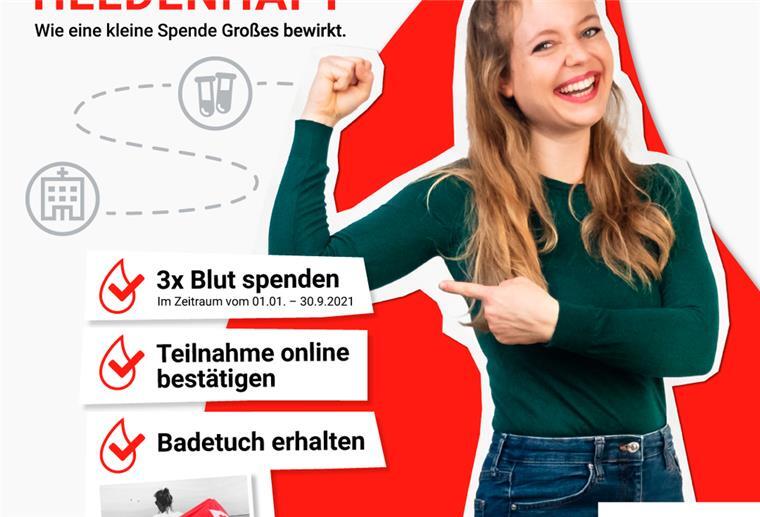 Aktionsplakat Blutspende DRK