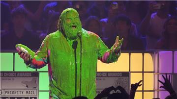 Schauspieler Jack Black ist unter all dem Schleim kaum noch zu erkennen.