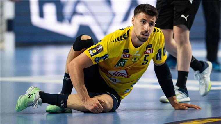 Kiel nach Handball-Krimi im Pokal-Finale Schied mit einer Knieverletzung vorzeitig aus: Ivan Martinovic von den Rhein-Neckar Löwen.