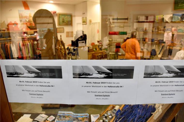 Mediterraneo: Die "Segelmacher" schließen ihren Laden Schließen den Laden im Mediterraneo Ende Januar, weil sie zu einer gläsernen Manufaktur werden wollen: Die "Segelmacher".