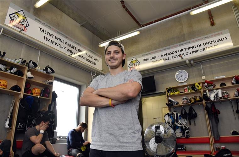 Jordan George steht immer an der richtigen Stelle Schnell wie der Blitz: Jordan George.