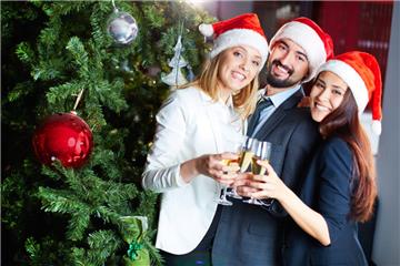 Schön, wenn sich die verschiedenen Weihnachtstypen an den Feiertagen so gut verstehen, wie auf diesem Symbolfoto.