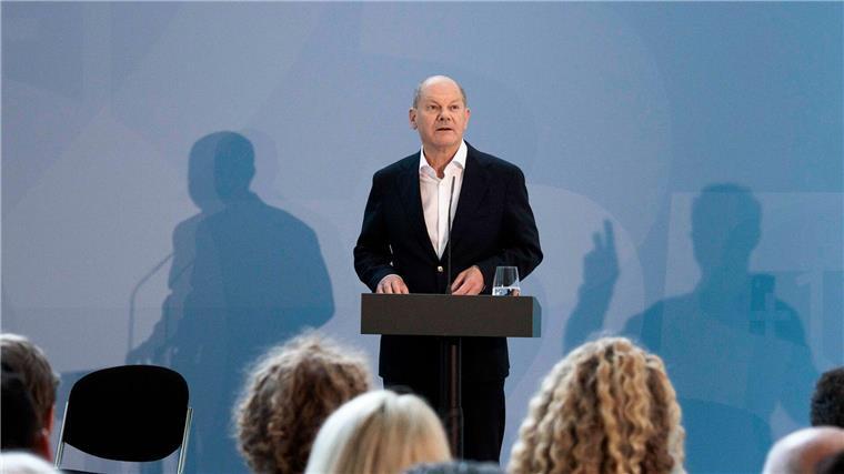 Scholz beim Festakt