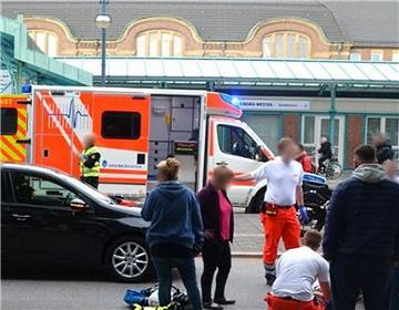 Schwerer Verkehrsunfall am Bremerhavener Hauptbahnhof.