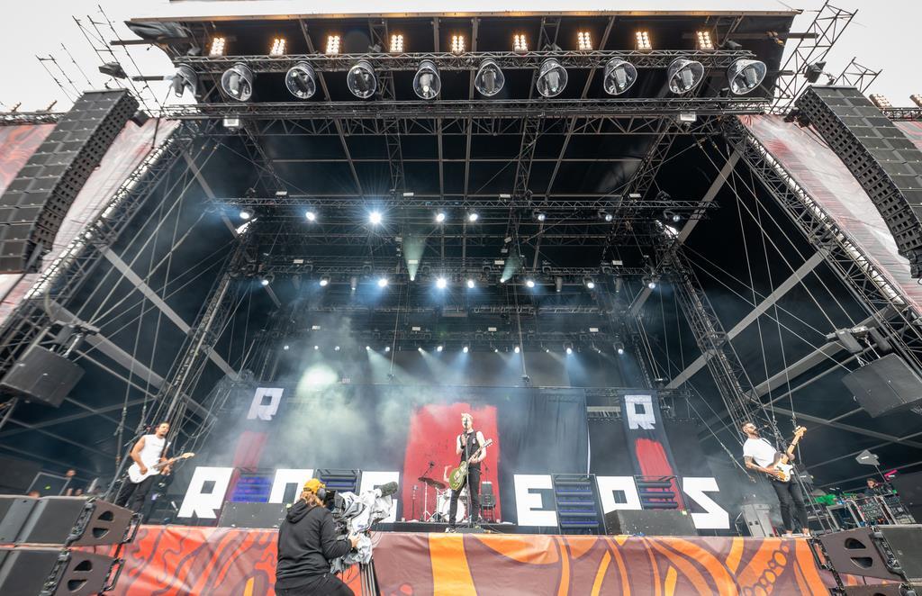 Schwungvoller Auftritt der Rogers auf der Fire-Stage am Samstag-Nachmittag.