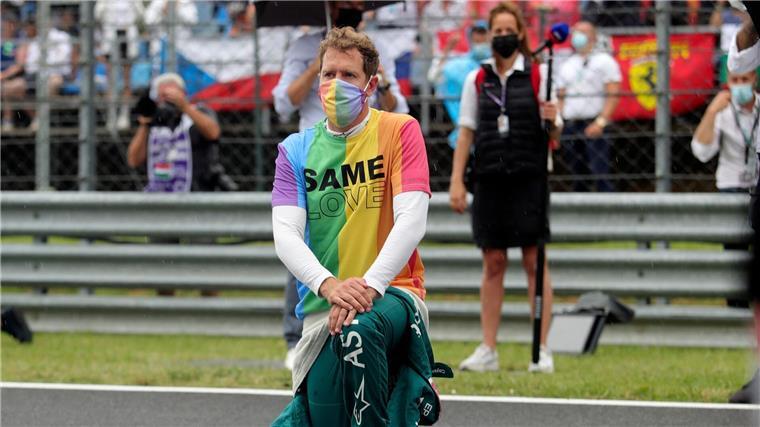 Wo der Kampf begann: Diversität in der Formel 1 Sebastian Vettel zählte wie Hamilton zu denen, die sich für mehr Diversität stark machen.