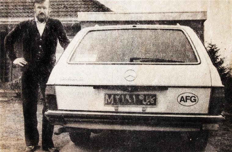 Vor 40 Jahren: Rotenburger flieht mit List und Maskerade aus Kabul Seinen Mercedes 250 TE mit dem afghanischen Kennzeichen hat Enno Wohlberg schon vor seiner Flucht nach Deutschland schicken können.