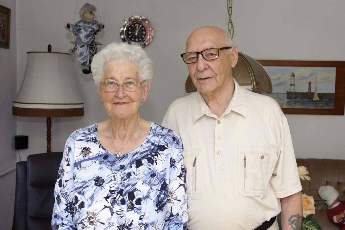 Seit 60 Jahren Seite an Seite: Giesela und Albert Knöller heirateten am 13. Oktober 1956. 