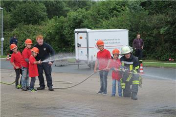 Selbstverständlich hat auch die Feuerwehr beim Ehrenamtstag mitgemacht