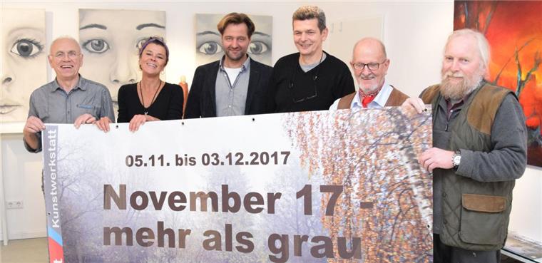 Mühle Malstedt: Mit Kunst und Farbe gegen den Herbst-Blues Sie freuen sich auf ihre Jahresausstellung "November 17 - mehr als grau" in der Kunstwerkstatt Mühle Malstedt.