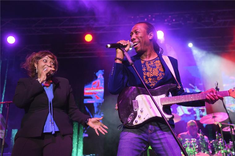 Sie überzeugten die Fans beim Soulfood Festival auf ganzer Linie: Midnight Star wurden extra für diesen Auftritt aus den USA eingeflogen. 