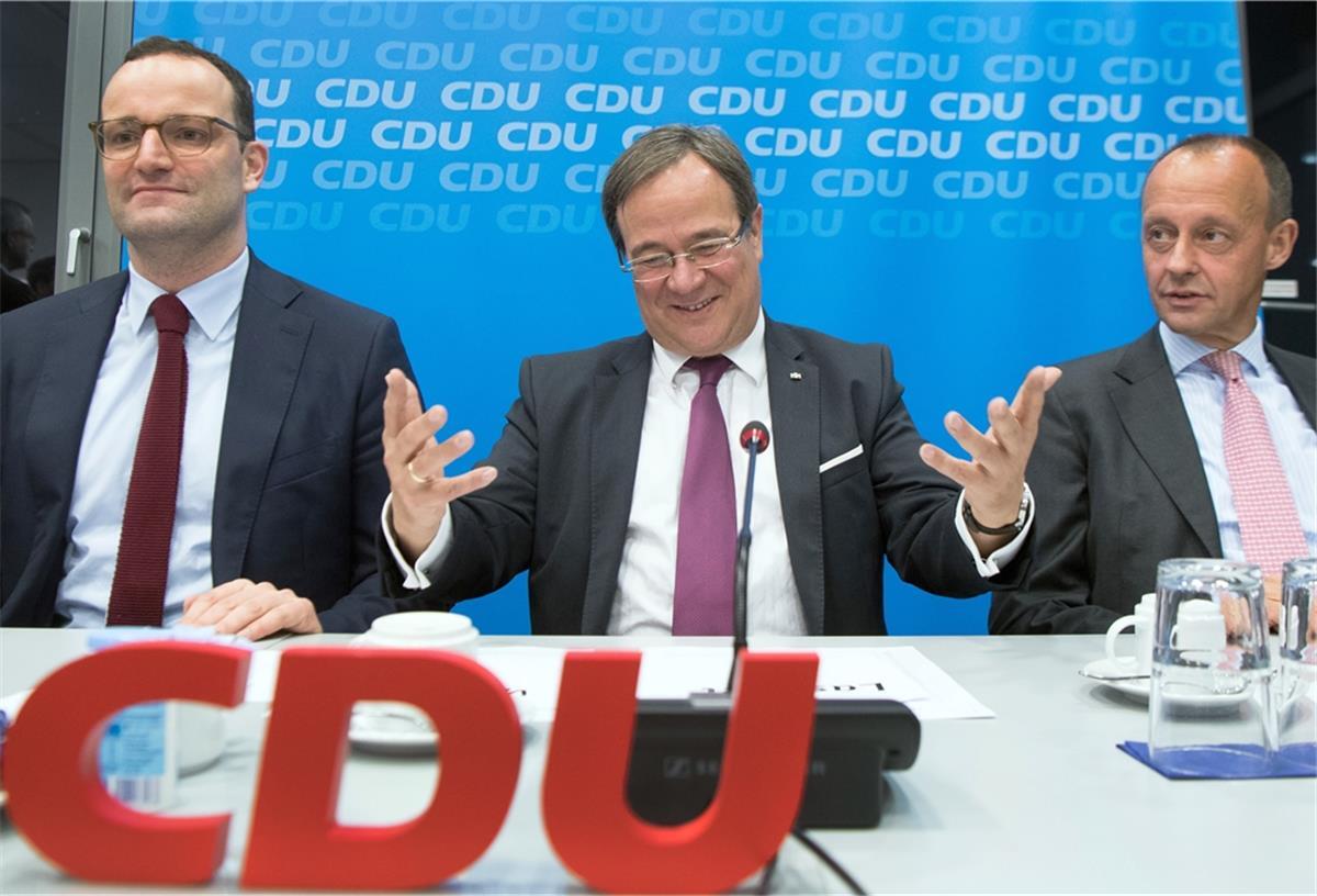 Sie werden als Kandidaten für die Nachfolge von Annegret Kramp-Karrenbauer gehandelt (von links): Armin Laschet und Friedrich Merz. Es fehlt Norbert Röttgen. Die Christdemokraten im Kreis Rotenburg haben sich mit 69,5 Prozent für Merz ausgesprochen.