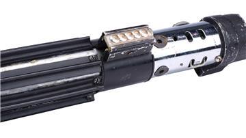 Sieht harmlos aus: Aber das ist das Lichtschwert von Darth Vader, mit dem er im Film kämpft.