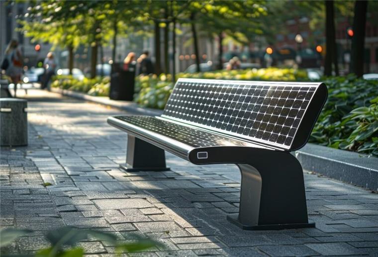 Öffentliche Plätze und Sitzgelegenheiten als soziale Treffpunkte in Norddeutschland Solarbänke