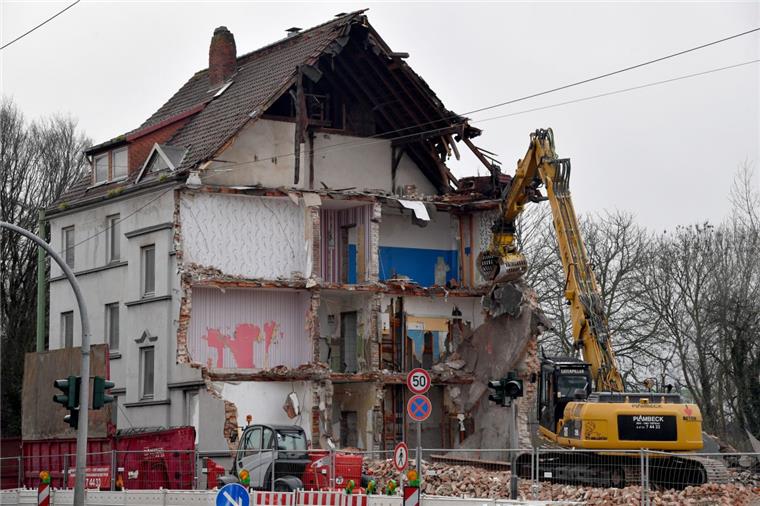 So geht der Abriss an der Georgstraße in Geestemünde voran.