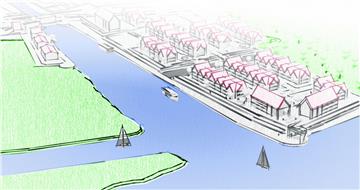 So oder so ähnlich könnte der Großensieler Hafen in einigen Jahren aussehen. Die gezeigte Planung ist allerdings noch unverbindlich