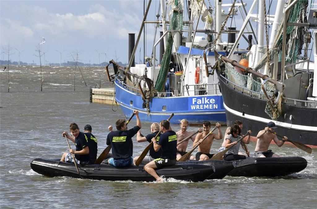So schön war es am Wochenende im Kutterhafen in Wremen. Foto: Ulich