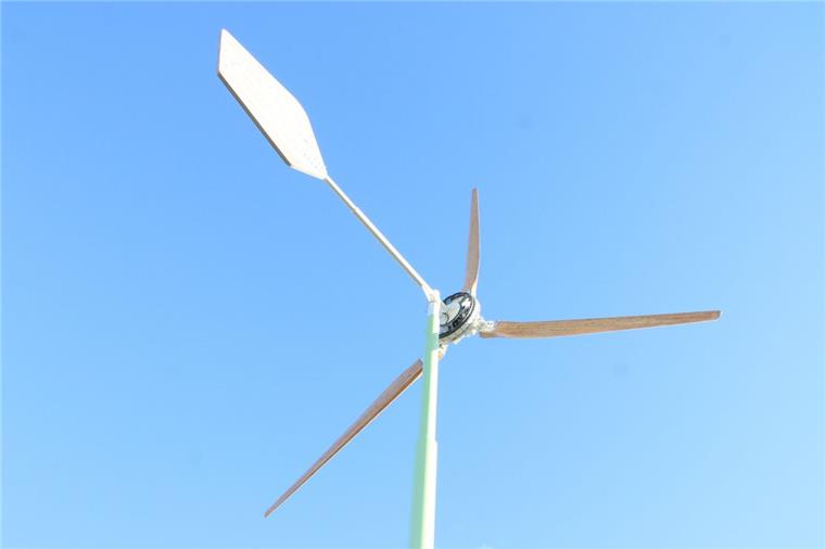 So sehen die kleinen Windkraftanlagen aus, mit denen Bauern ihren eigenen Strombedarf decken können.