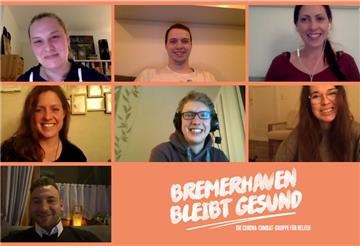 So sehen sie aus, die Organisatoren von "Bremerhaven bleibt gesund".