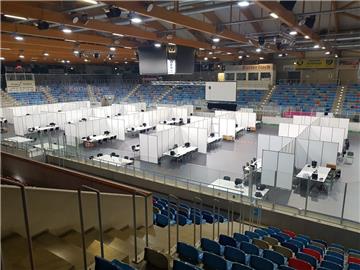 So sieht's in der Eisarena in Bremerhaven derzeit aus.