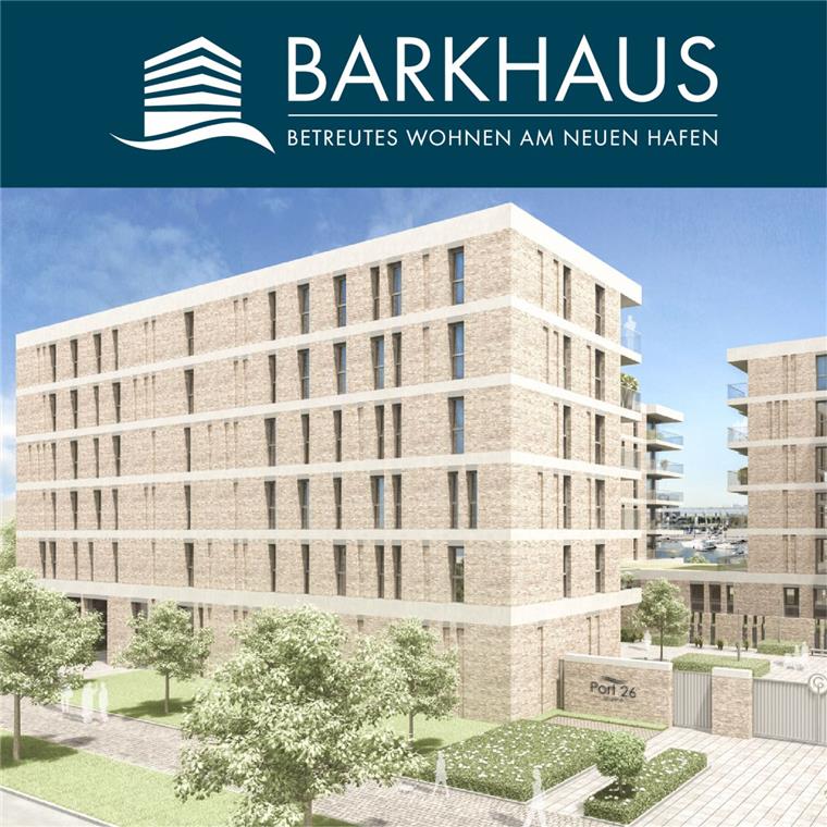 Betreutes Wohnen am Neuen Hafen So soll das Gebäude, das sogenannte Barkhaus, im Januar 2019 aussehen