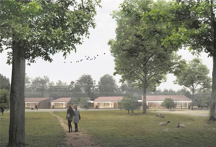 Bremerhaven: Kita entsteht neben neuem Hospiz So soll das Hospiz am Jägerhof aussehen, aus viel Holz und glas, eingebettet in die Natur mit ihrem alten Baumbestand und Wiesen. Auf dem 7000 Quadratmeter großen Außenareal will die Specht-Gruppe nun auch eine Krippe mit 40 Plätzen errichten.