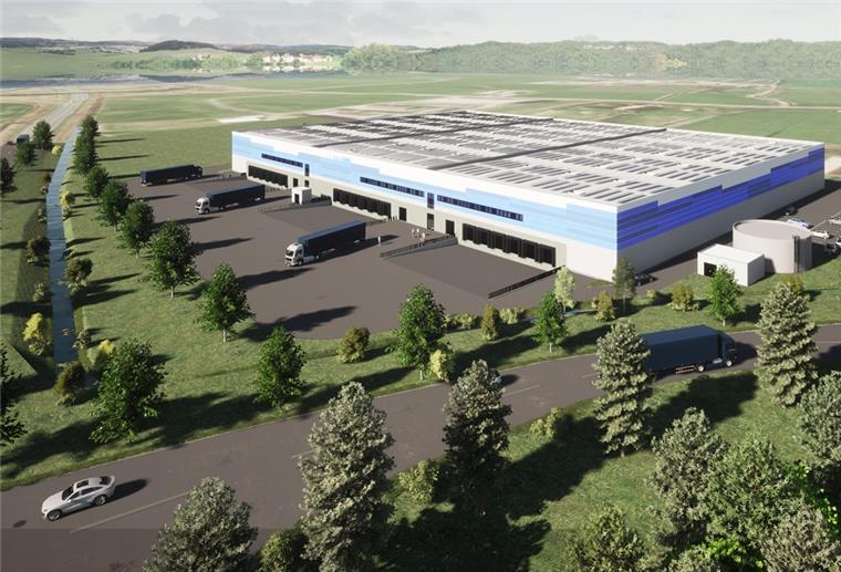 Bis zu 100 Jobs: Grünes Licht für Logistikzentrum in Nordenham So soll das neue Logistikzentrum im Gewerbegebiet Am Wesertunnel aussehen.
