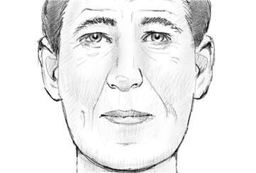 Mit dieser Rekonstruktion eines Gesichts versucht die Polizei in Wilhelmshaven das Schicksal eines unbekannten Toten zu klären, der 1994 nahe Helgoland in der Nordsee gefunden wurde.