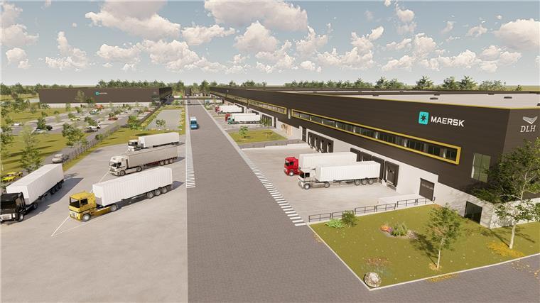 Maersk verändert sich - und schafft neue Jobs in Bremerhaven Grafik von künftiger Halle