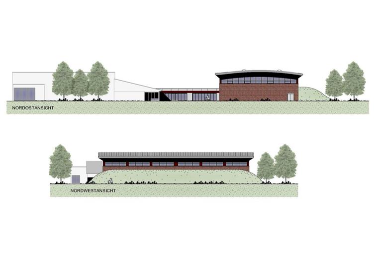 Sittensen: Neue Turnhalle erhöht Schuldenlast So soll die neue Turnhalle in Sittensen aussehen, die der Bauausschuss favorisiert.