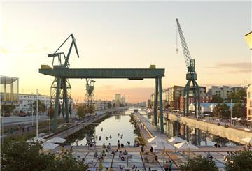 Visualisierung vom Werftquartier