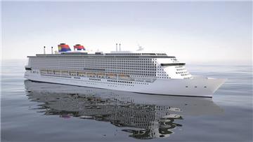 Riesenpötte: So sollen die Kreuzfahrt-Giganten aussehen, die die Lloyd Werft für Star Cruises bauen soll. Sie bieten Platz für 5000 Passagiere.