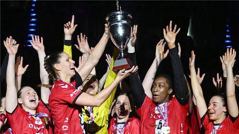 Ludwigsburg-Aus wirft Schatten auf Frauen-Handball Solche Jubelbilder wird es vom deutschen Meister und Pokalsieger HB Ludwigsburg nicht mehr geben.