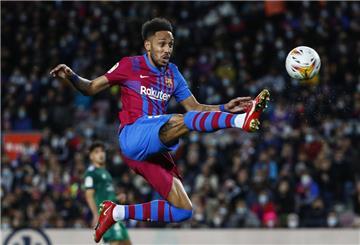 Pierre-Emerick Aubameyang vom FC Barcelona in Aktion.