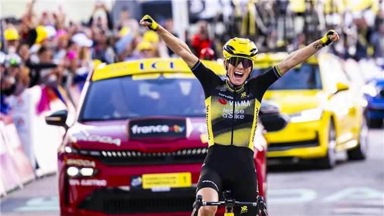 Solo-Ritt bringt Gelb: Ferrand-Prevot gewinnt die Tour in den Alpen.