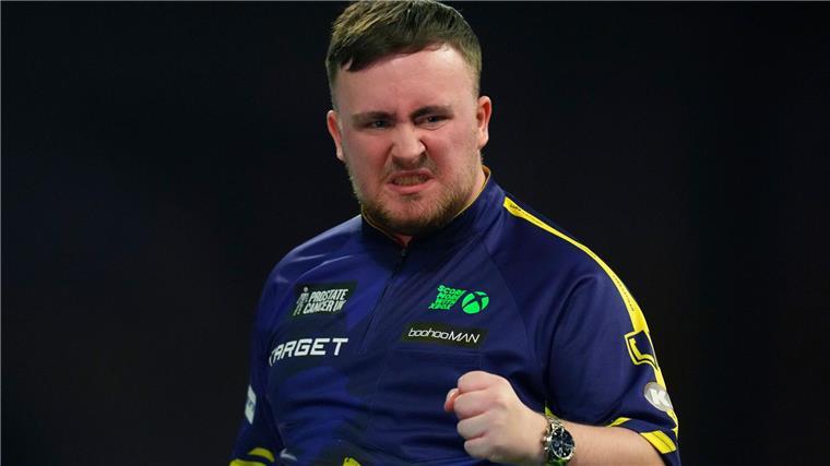 Dominant ins Endspiel: Van Gerwen und Littler um WM-Titel Souverän ins zweite WM-Finale: Luke Littler.