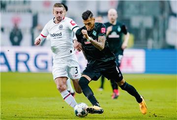 Sperrklausel: Davie Selke (rechts) darf für Werder Bremen nicht in Berlin spielen.