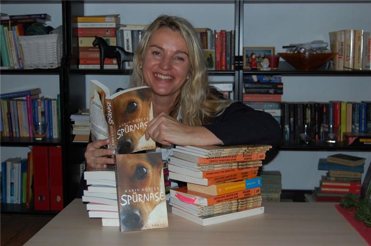 Ein Hund wird zum Helden im Roman "Spürnase" heißt das neue Buch der Autorin Karin Köster. Foto Heß