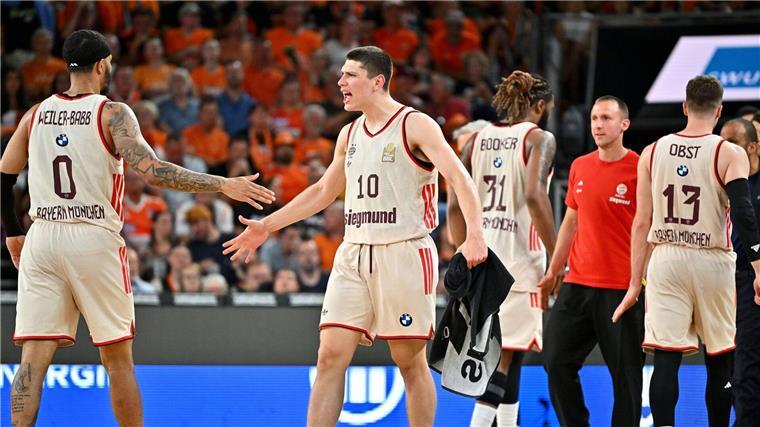 Titel-Thriller: Bayern-Basketballer hoffen auf Happy End Starke Vorstellung: Die Bayern-Basketballer haben die Finalserie wieder ausgeglichen.