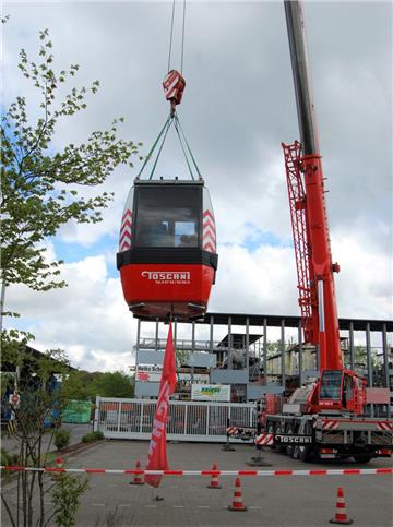 Staudenmarkt 2019 in Hagen: Mit der Gondel ging es bei Bauxpert 30 Meter in die ...