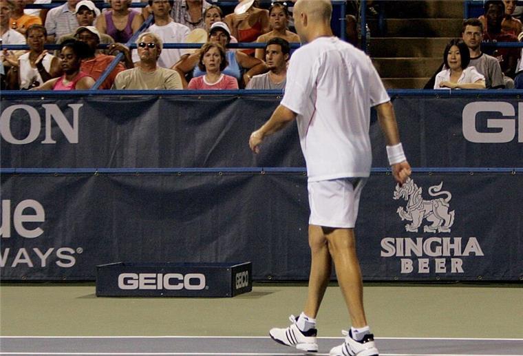 Steffi Grafs Ehemann Andre Agassi tat sich einst schwer mit Niederlagen.