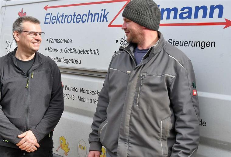 Stephan Erdmann und Altgeselle Jens Kerkow.
