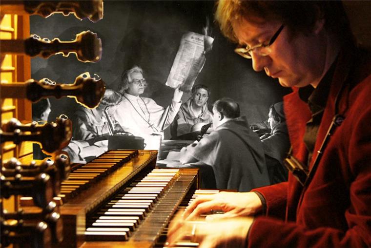 Besonderes Konzert in Sittensen: Musiker untermalt Stummfilm mit Orgelspiel Stephan Graf von Bothmer begleitet den Stummfilm "Luther" an der Kirchenorgel.
